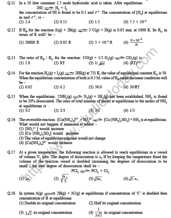 JEE Chemistry Environmental Chemistry MCQs B, Multiple Choice Questions